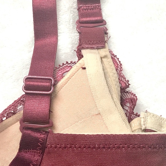 LittleBra Co Burgundy Pushup Francesca Bra 32B NWT - Picture 8 of 10